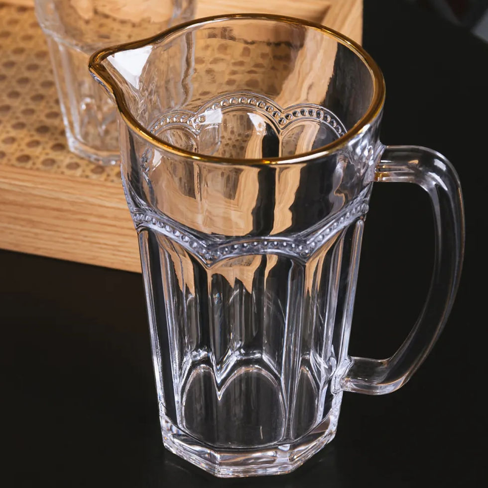 Miniatura: Jarra Belle Epoque com Fio de Ouro 750ml Vidro