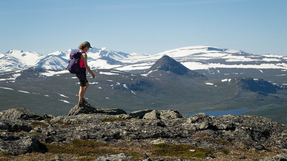 Tjej på fjället