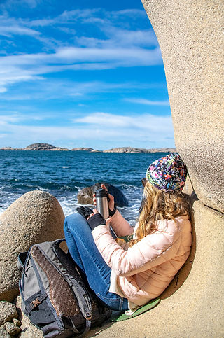 Fika vid havet