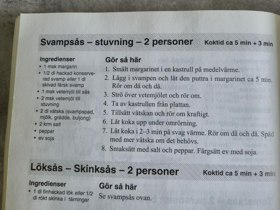 Recept på svampstuvning