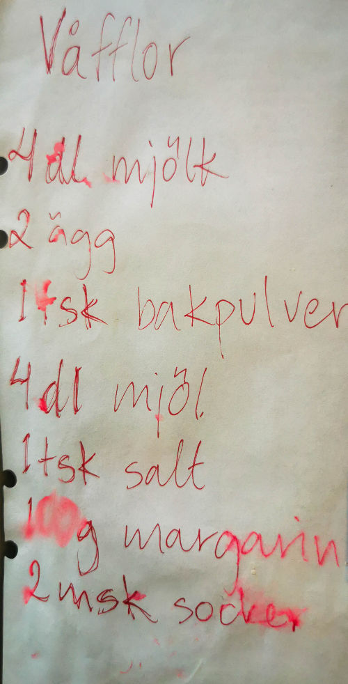 Våffelrecept