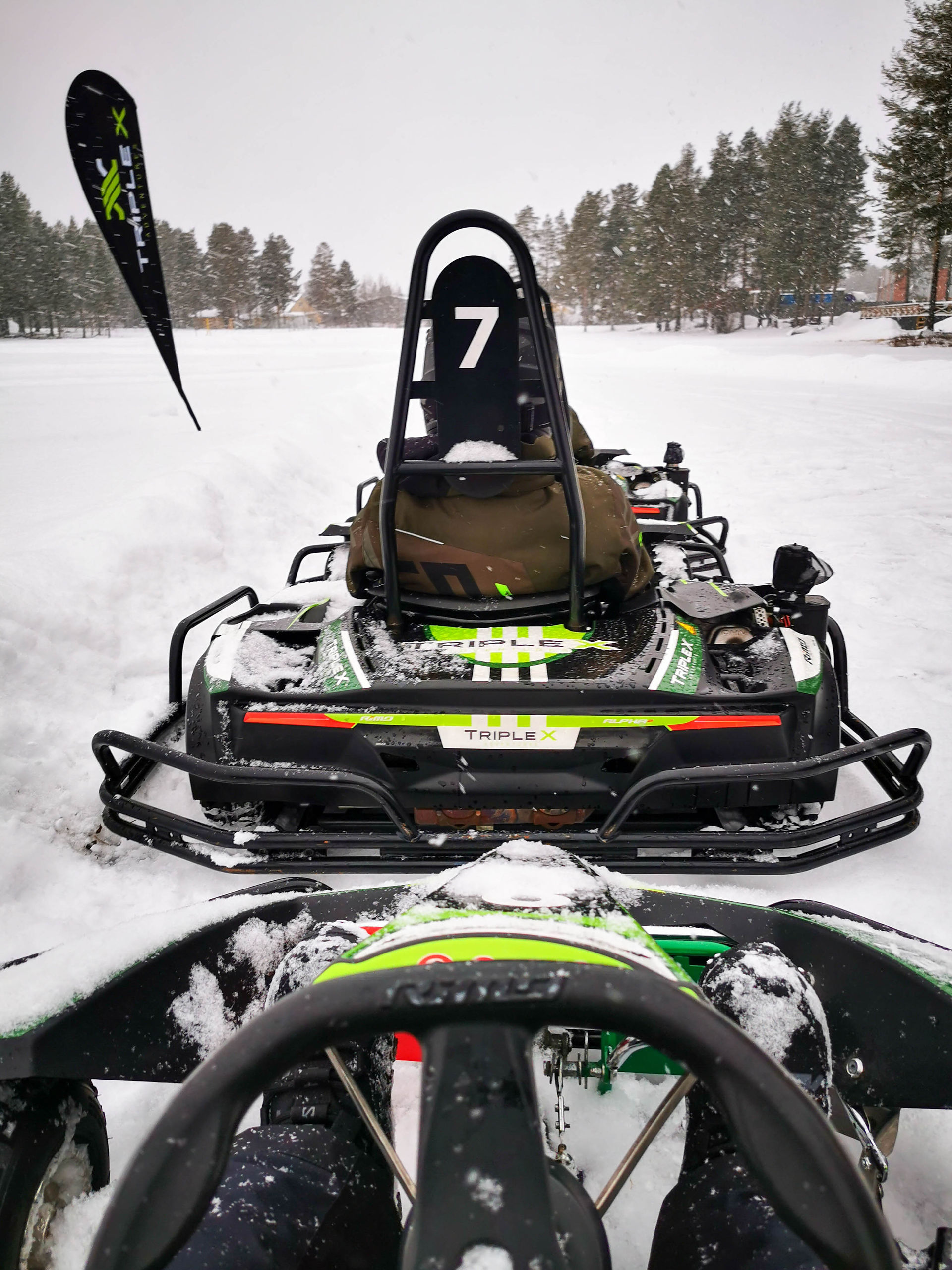 Rodo för start i icekart