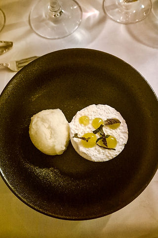 Sorbet och citronmaräng