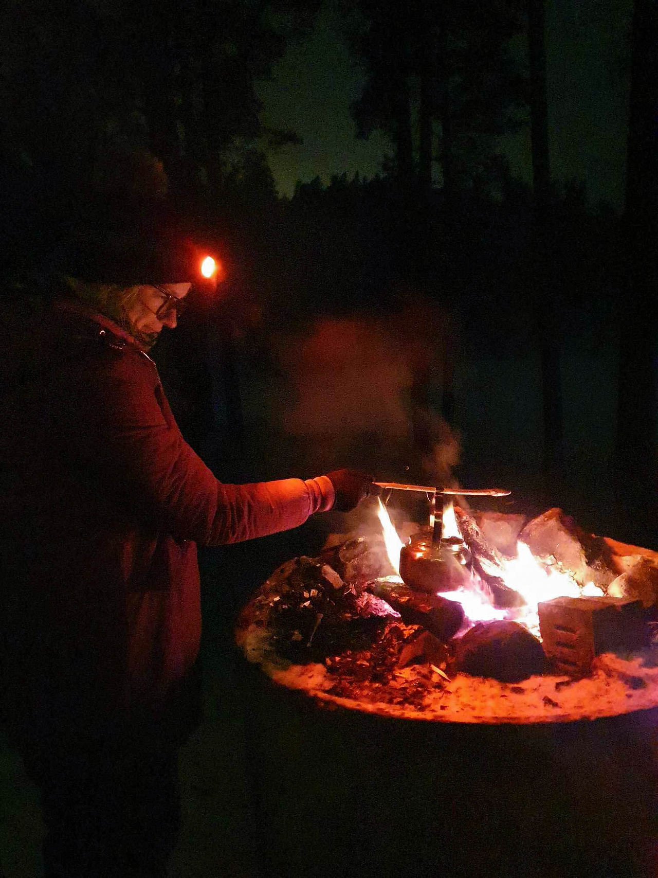 Värmade eld