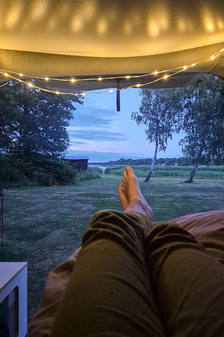 Vy från campervan