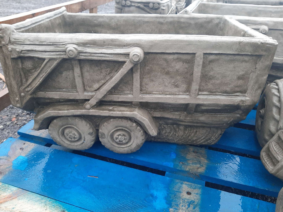 Thumbnail: Tractor & Trailer Garden Ornament Planter