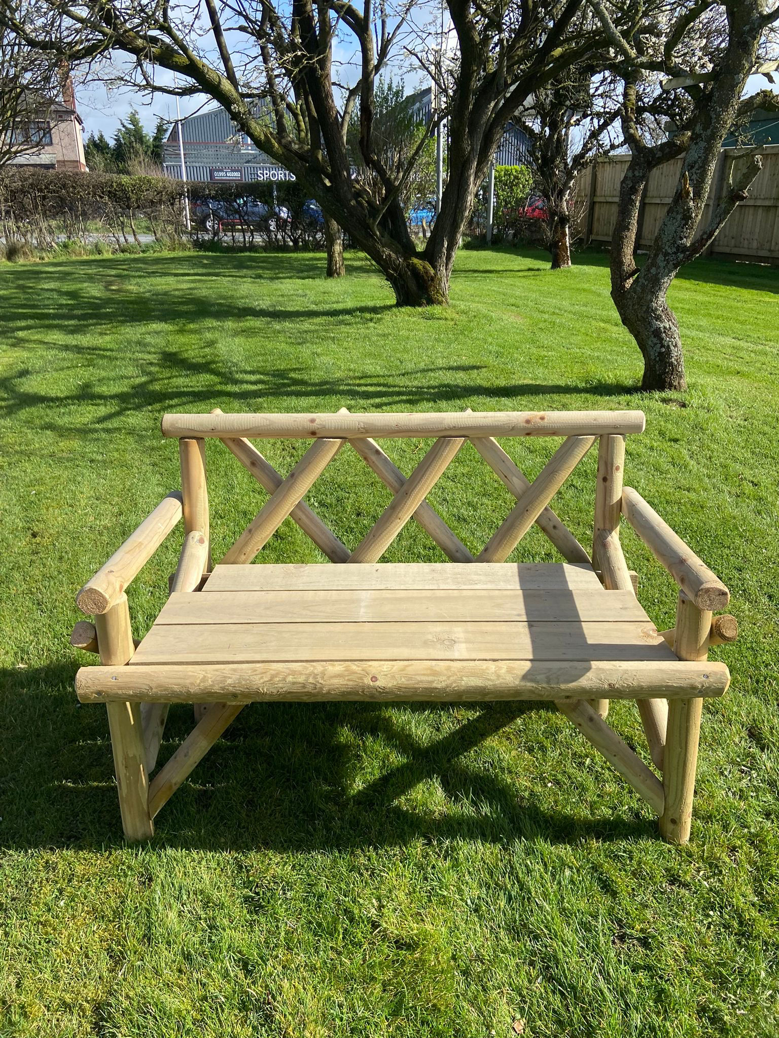 Rustic 2 Seater Bench