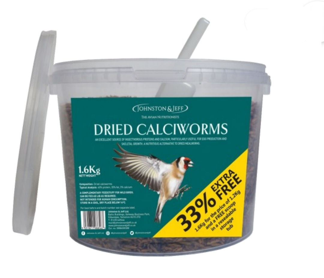 Dried Calciworms - 1.6kg Bucket
