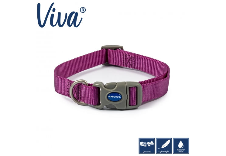 Thumbnail: Viva Adjustable Collar - Medium 30-50cm (6 Colour Choices)