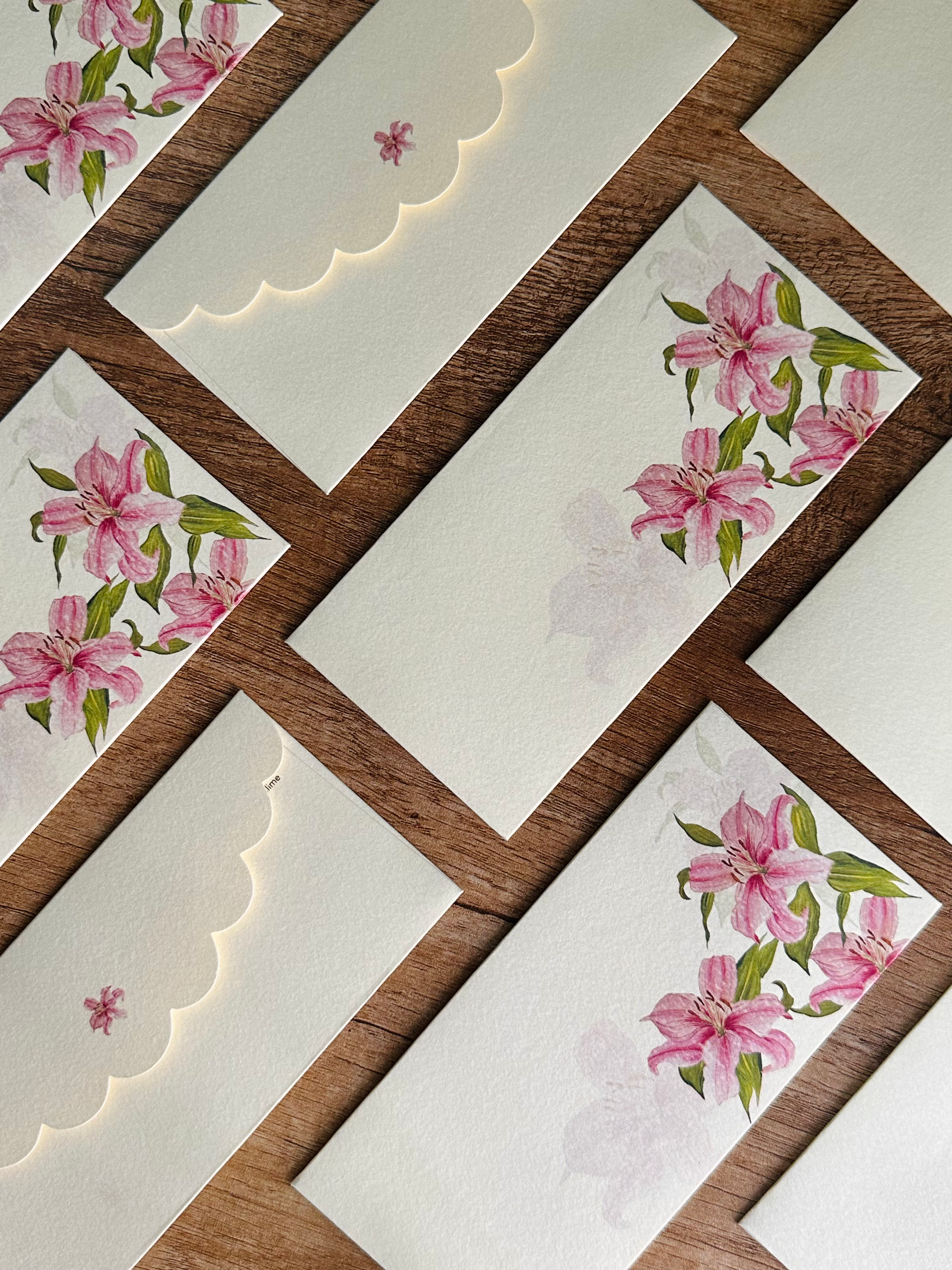 Blush Lily Envelopes