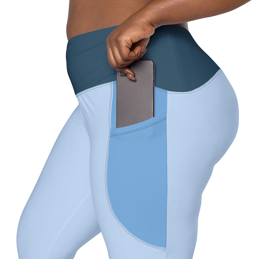 Thumbnail: Hawkes & Jordy Blue + Arapawa Leggings with pockets