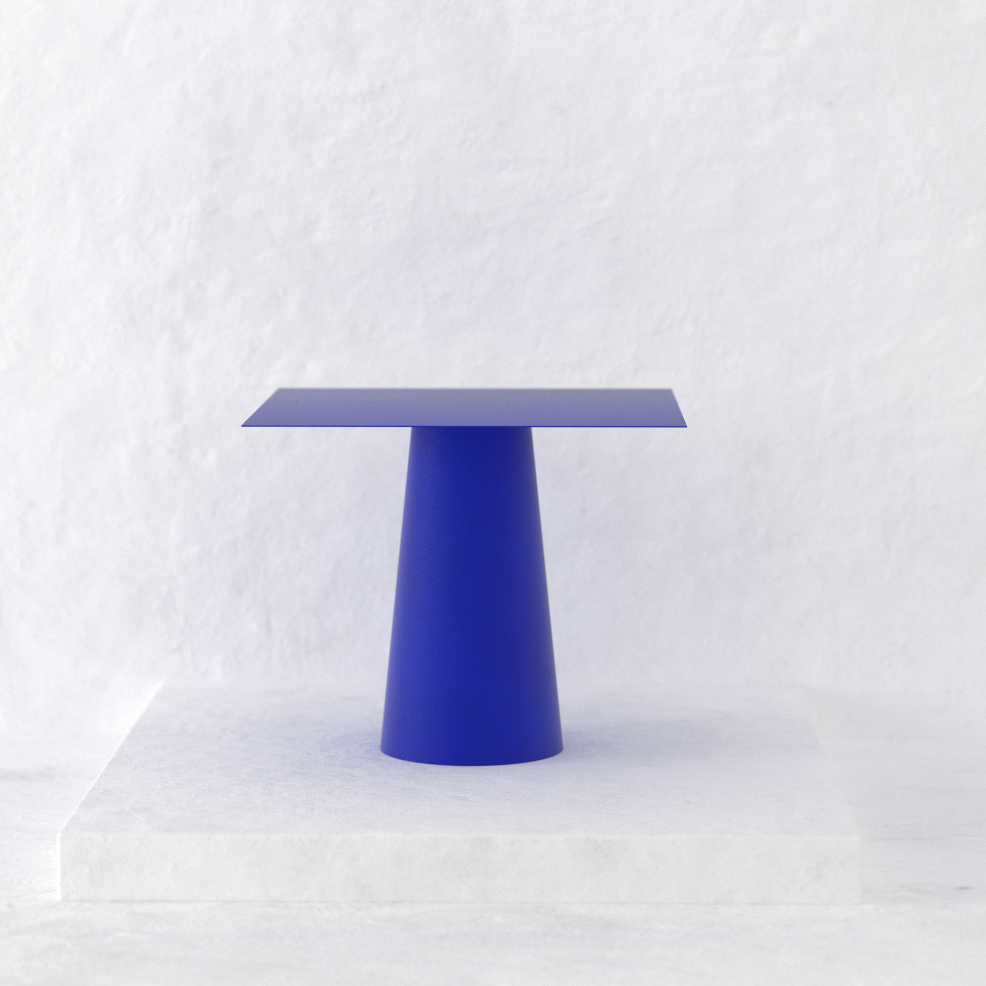 Mesa Cónica 90 x 90 cm - Azul Yves