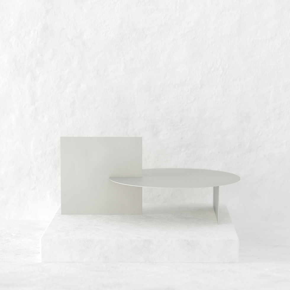 Geometric Coffee Table - Greige