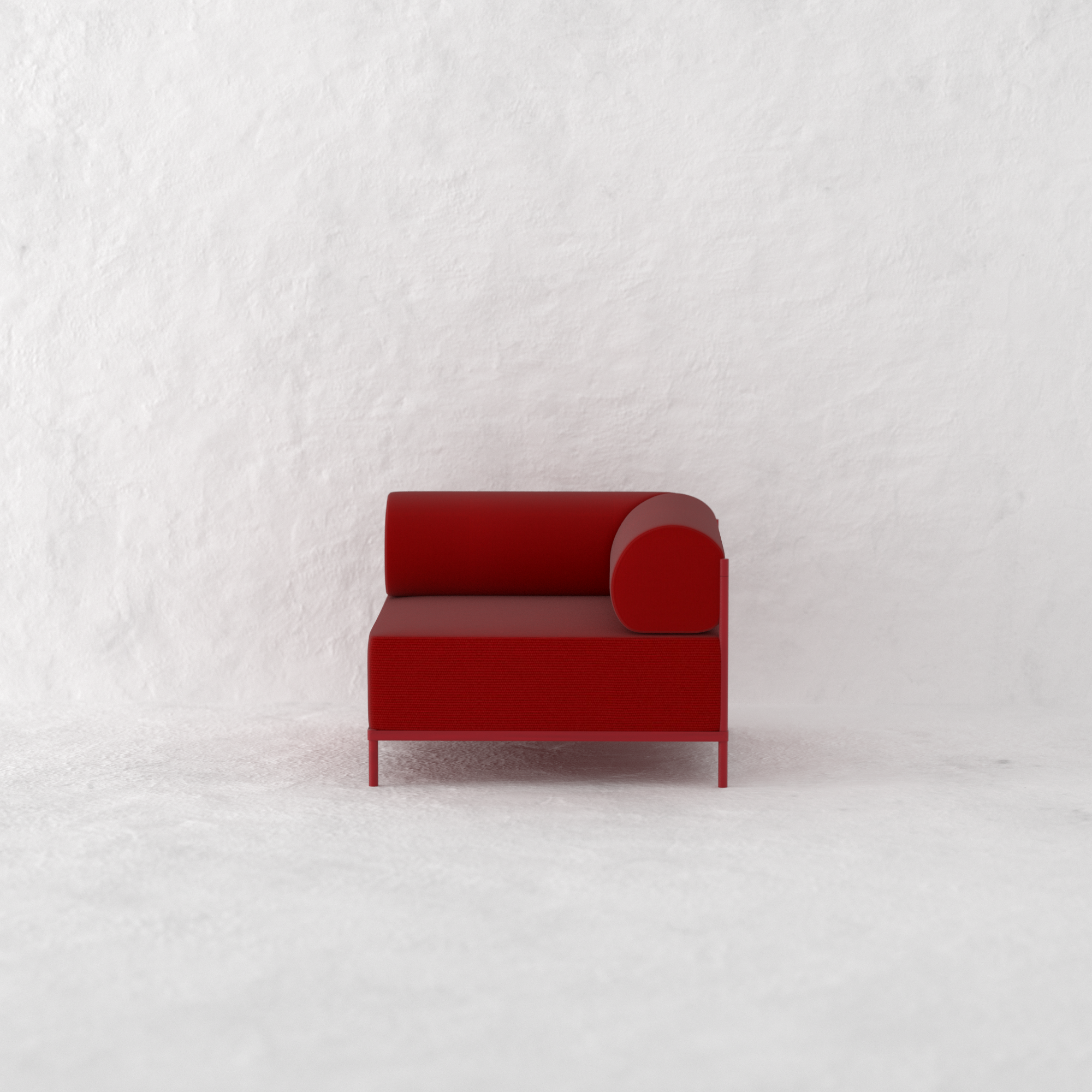 Sofá Muna - Rojo - Módulo Derecho