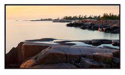 Janusz Wrobel's artwork portraying shoreline of the "30 Thousand Islands" on the Georgian Bay in Ontario