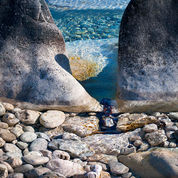 Tobermory shoreline, Georgian Bay, Bruce Peninsula National Park, Ontario. Photograph by Janusz Wrobel.