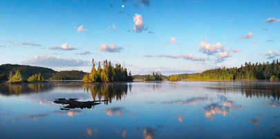 Fall seen from Lake Superior Provincial Park, Ontario by Janusz Wrobel, Canadian art photographer.