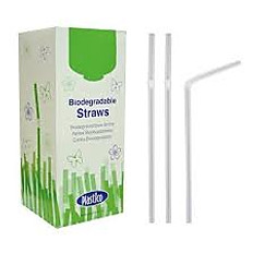 Bio Straw, Clear, Bendy