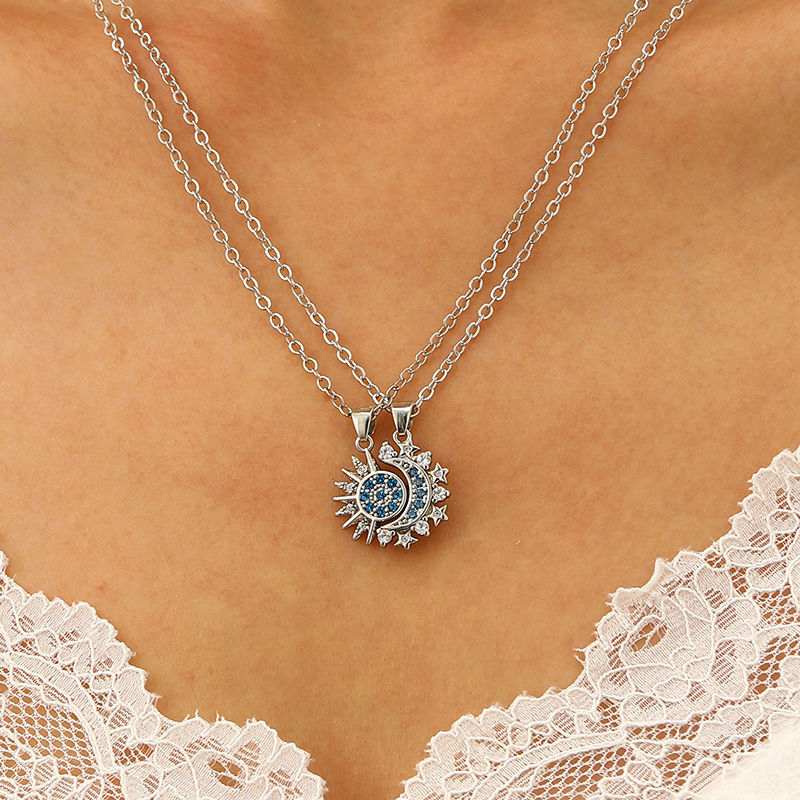 Thumbnail: Two Halves, One Love – Magnetic Sun & Moon Necklace