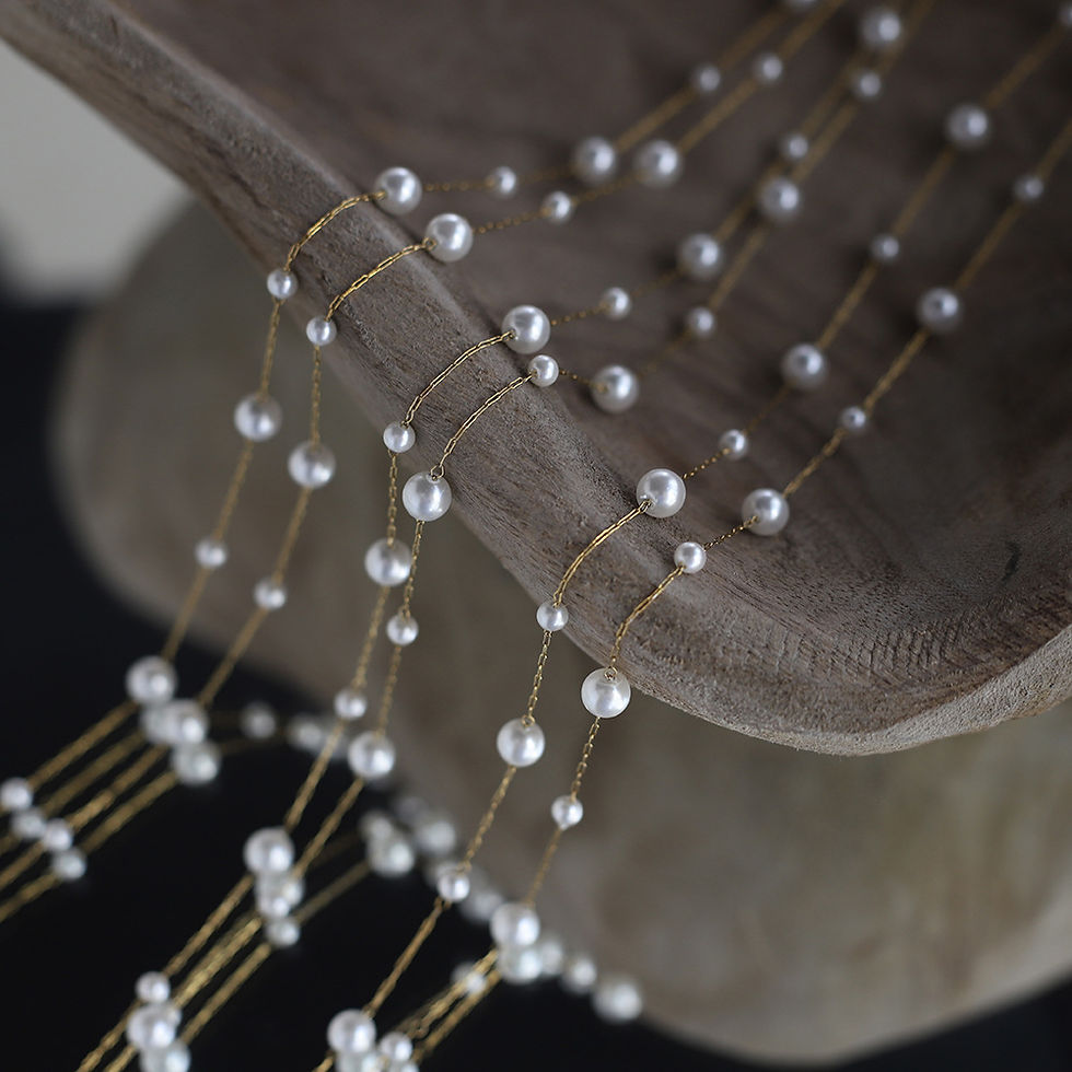 Thumbnail: SIHRA Pearl Chain Necklace