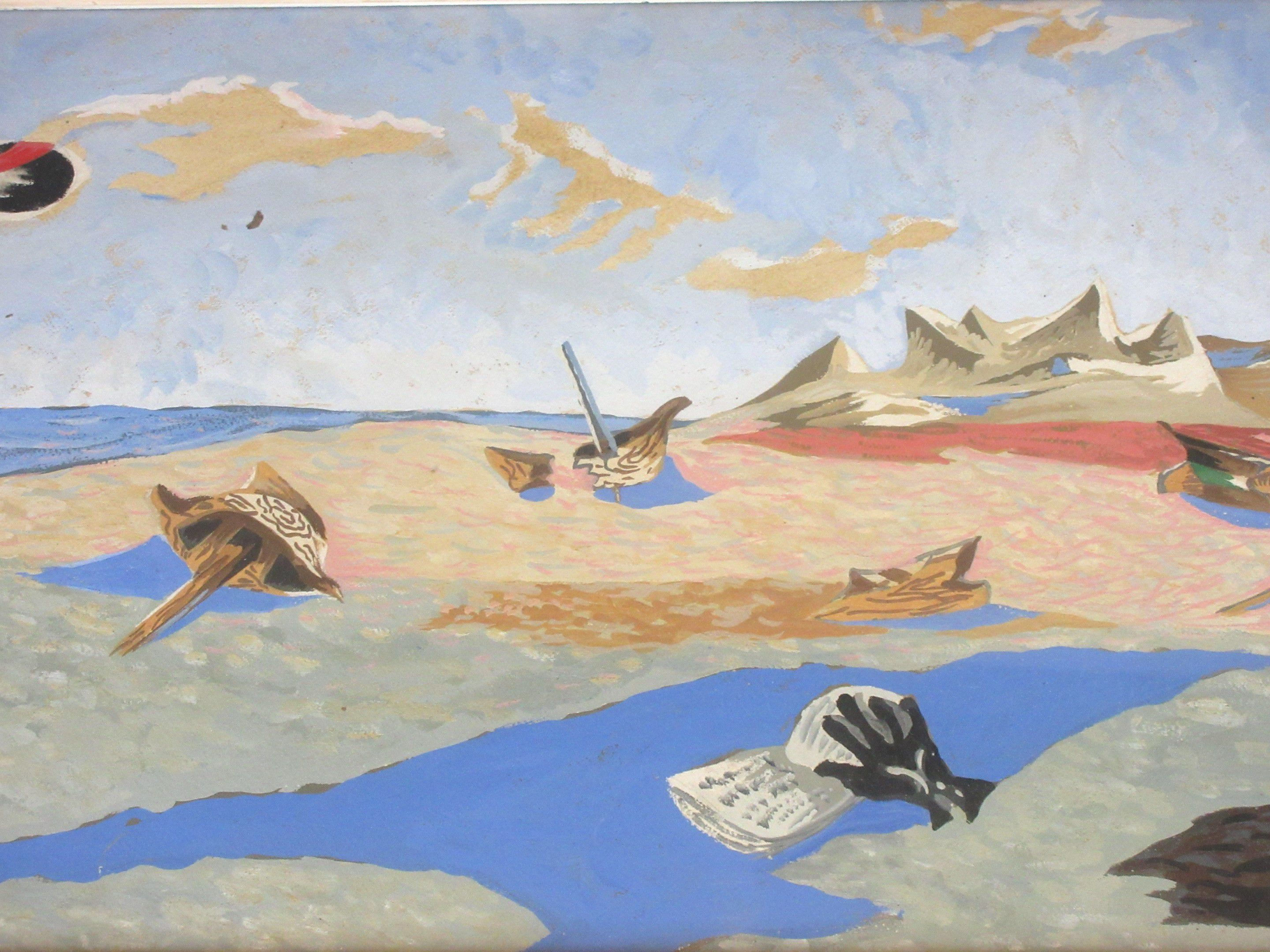 Jean Lurçat (1892-1966). Apocalypse des Mal-assis. Gouache signée.