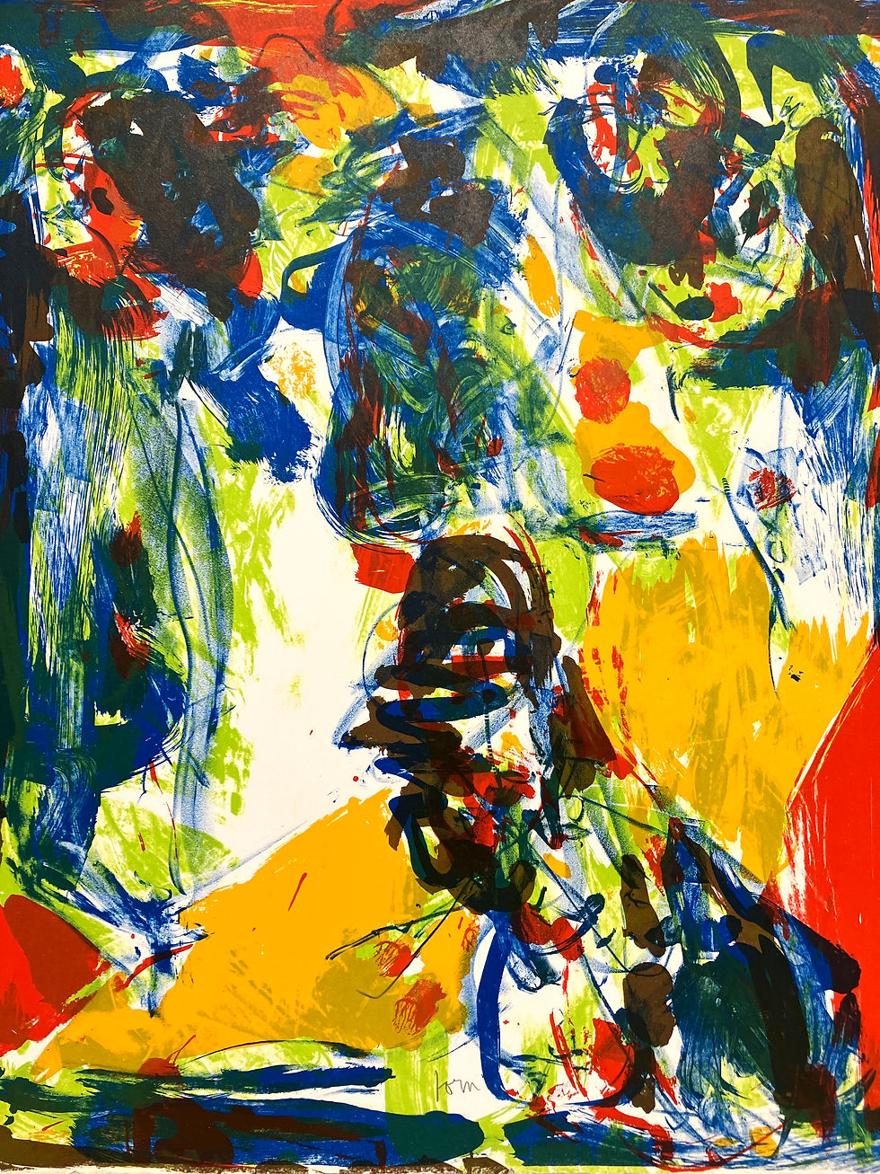Asger Jorn (1914-1973). The Stone Circle, circa 1971. Lithographie