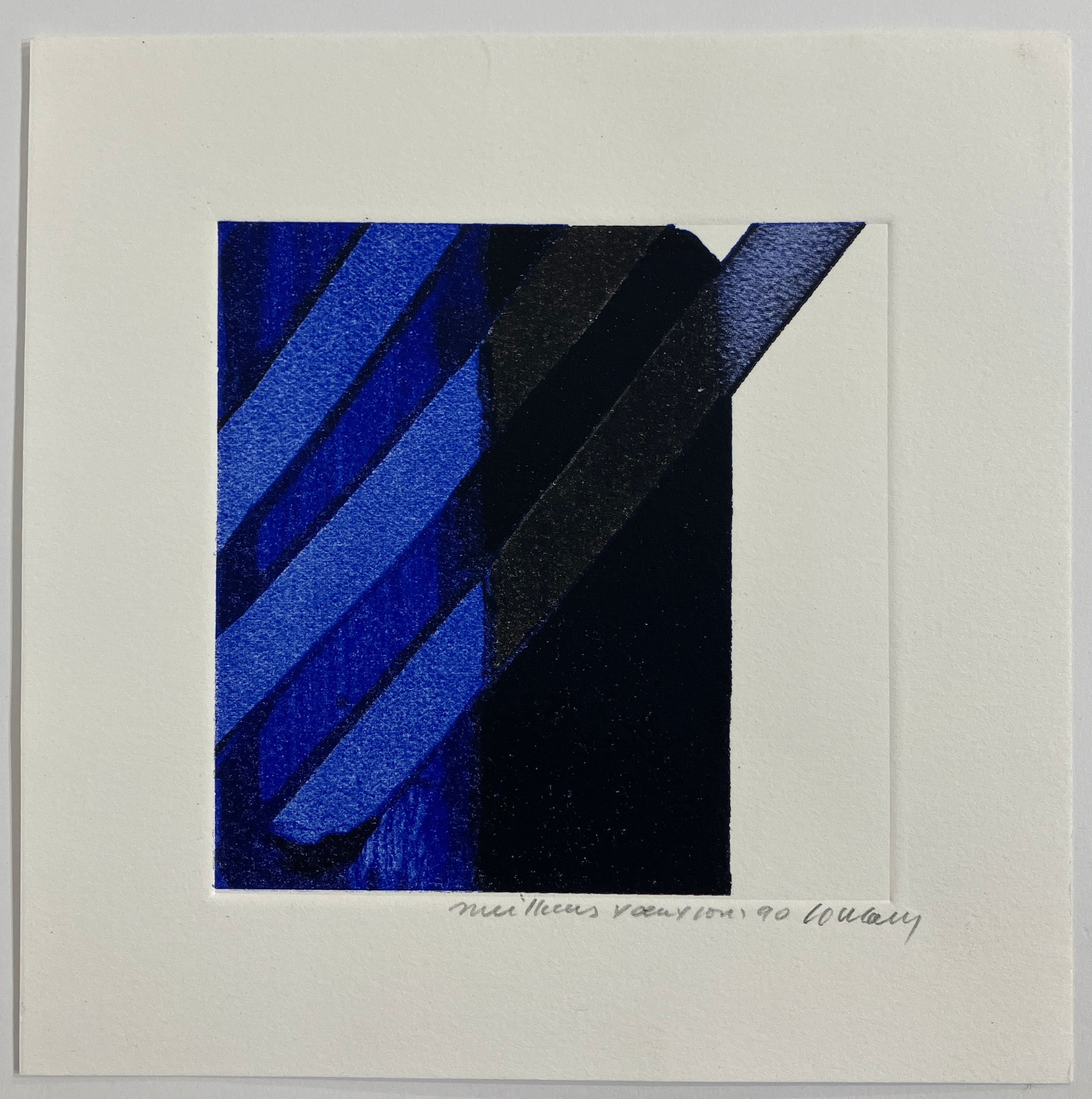 Pierre Soulages (1919-2022). Sérigraphie n°17- 1989.Signée.