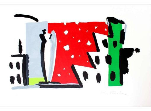 Aki Kuroda. City VI. Lithographie originale, 1998. Signée et numérotée.