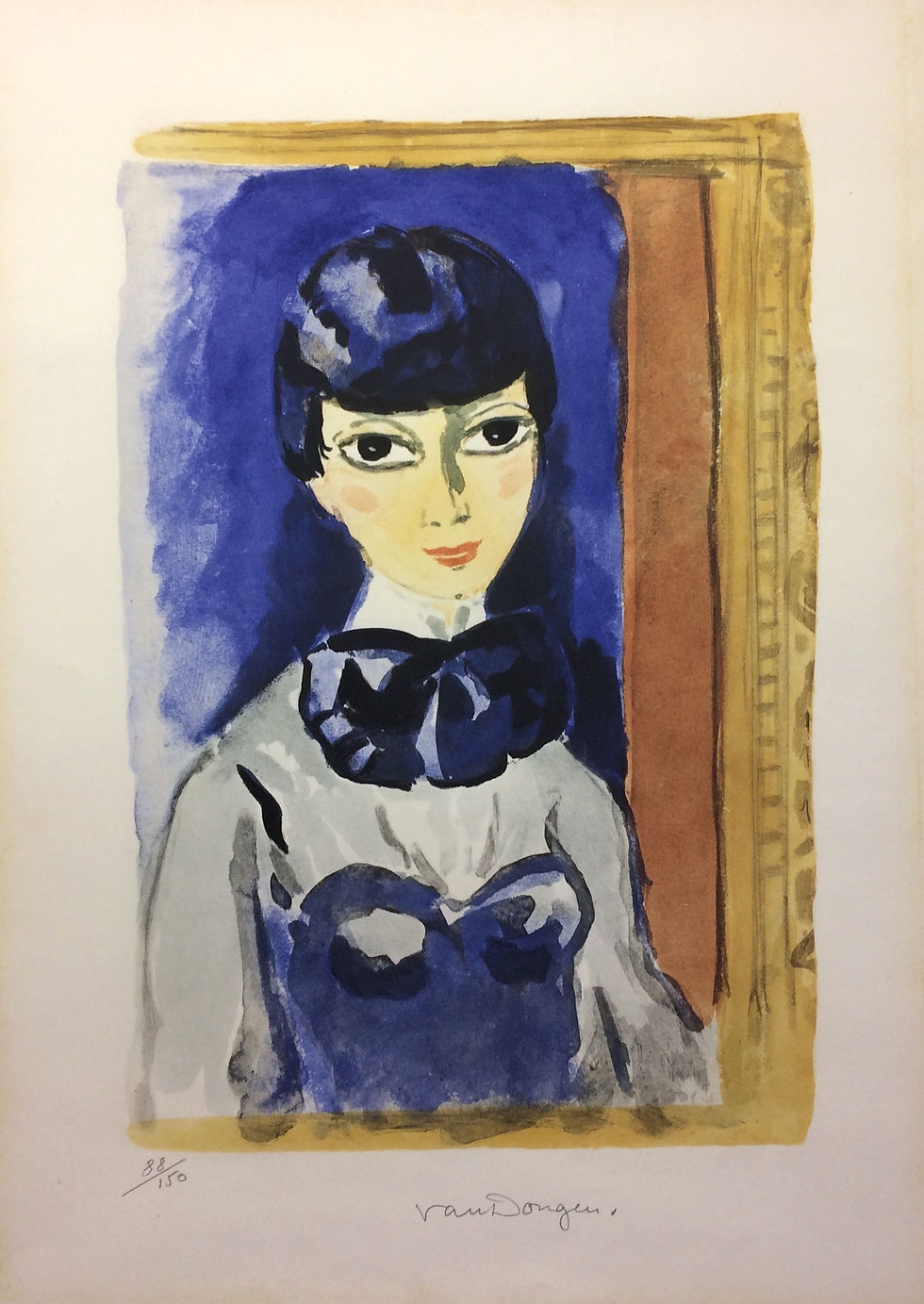 Kees Van DONGEN (1877-1968). Claudine, circa 1950. Lithographie signée.