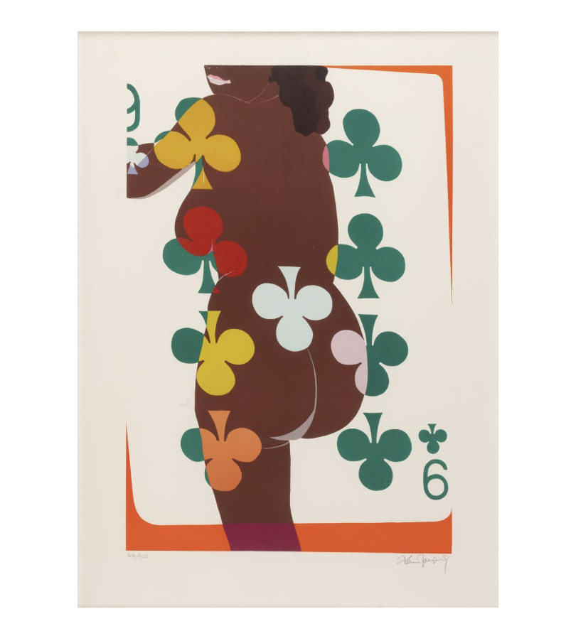 Alain Jacquet (1939-2008). Camouflage, Vénus noire. Lithographie.