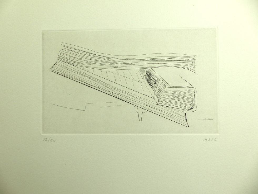 Geneviève Asse (1923-2021). Eau-forte. 1969.