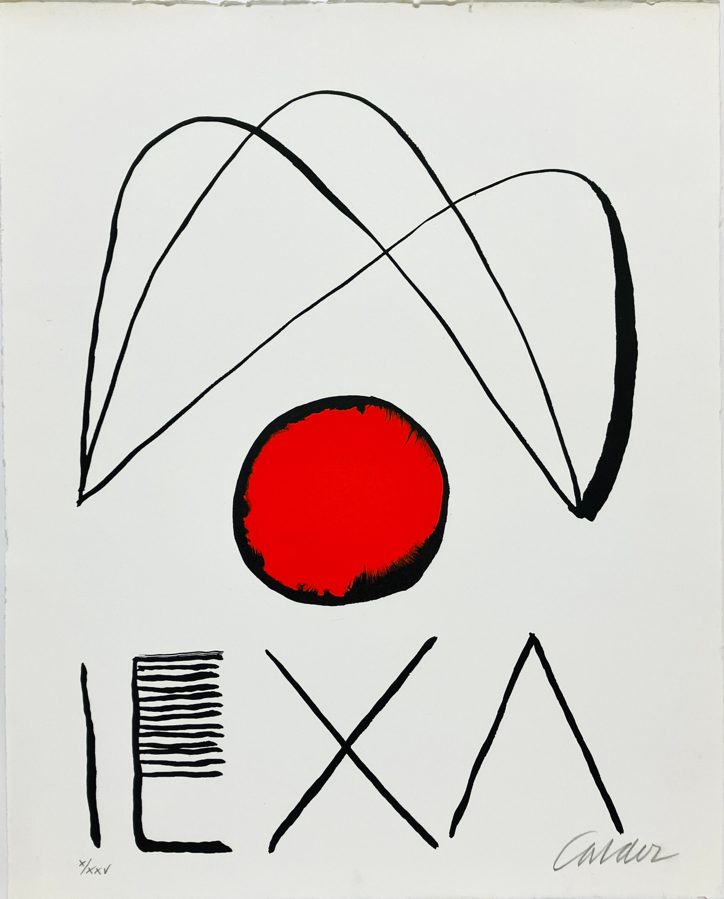 Alexandre Calder (1898-1976). The Stone Circle, 1971. Lithographie.