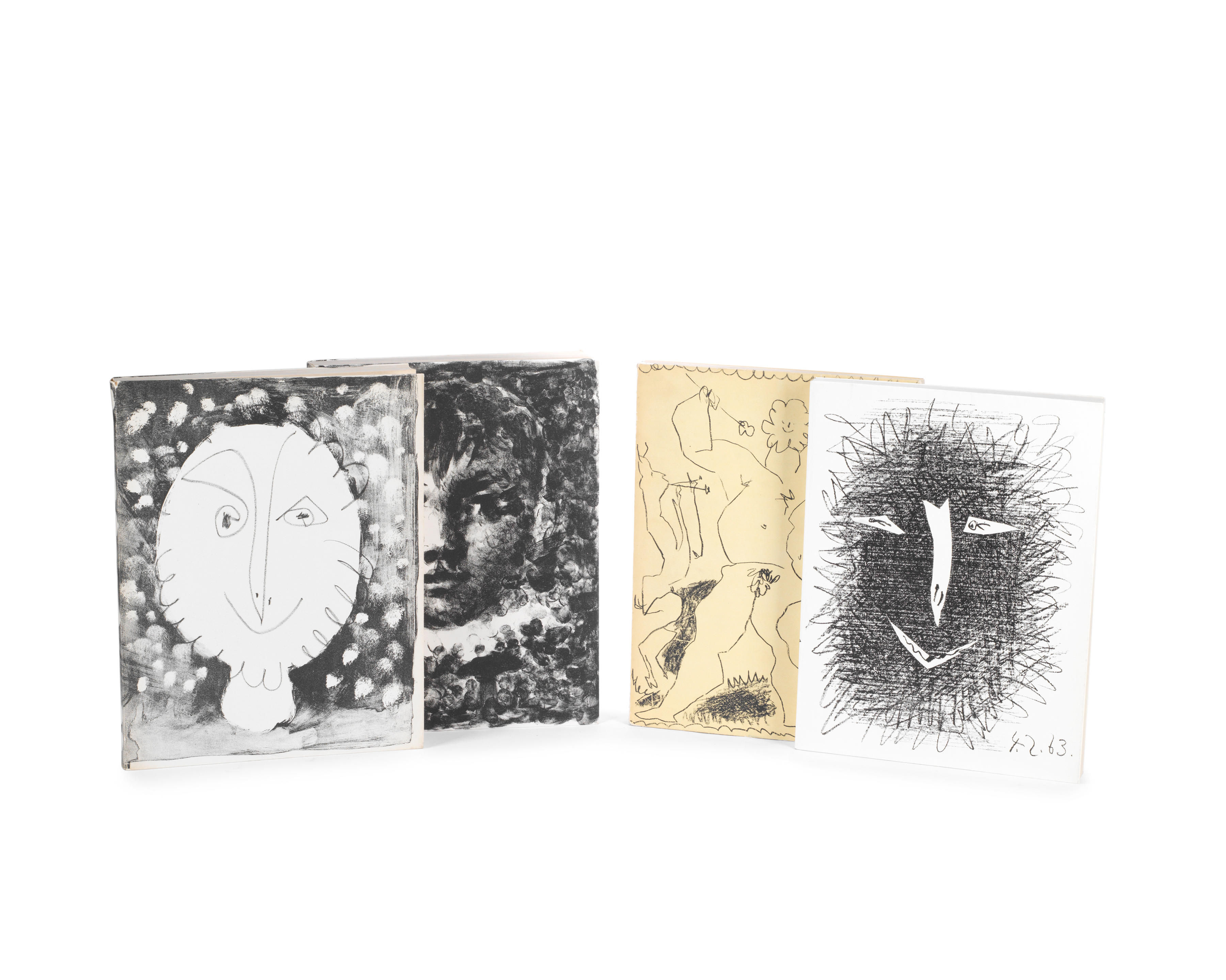 Pablo Picasso (1881-1973). Picasso Lithographe I-IV. 1949-1964.