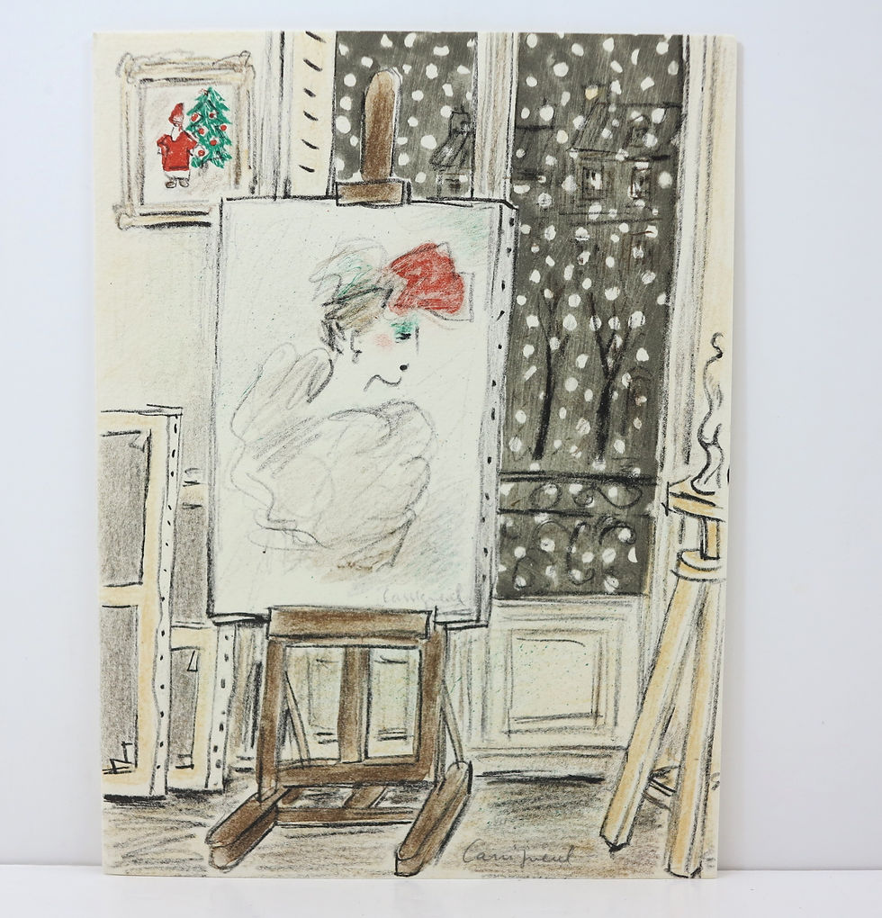 Jean Pierre Cassigneul (né en 1935). Lithographie signée.