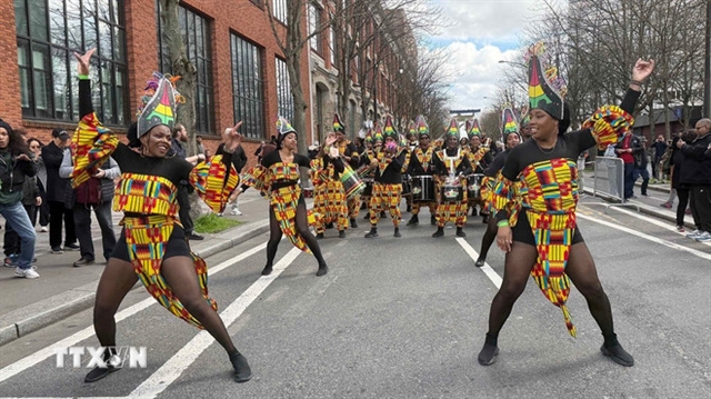 The fiery Caribbean dance of the French-African community at the Lunar New Year parade 2026