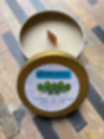 Thumbnail: wooden wick beeswax candle