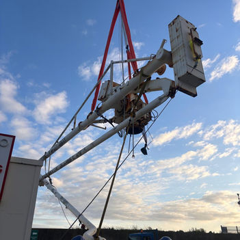 crane working on site