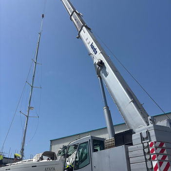 crane working on site
