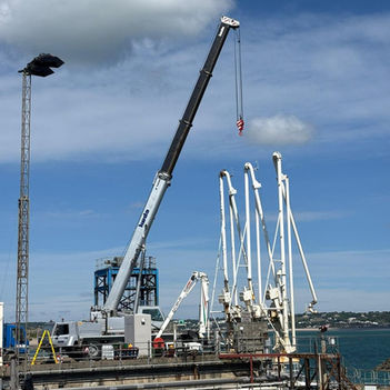 crane working on site