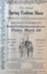 Rogers City Spring Fashion Show Ad, 1950