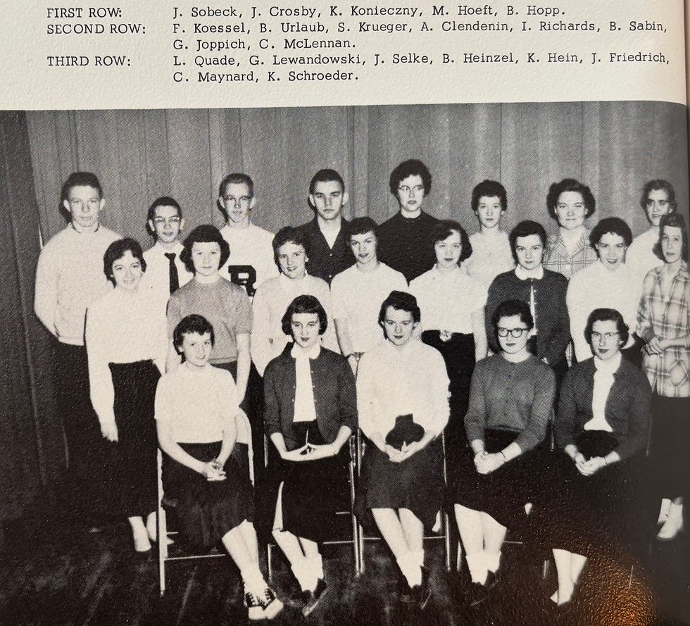 Rogers City High School Hall Monitors, 1956-57