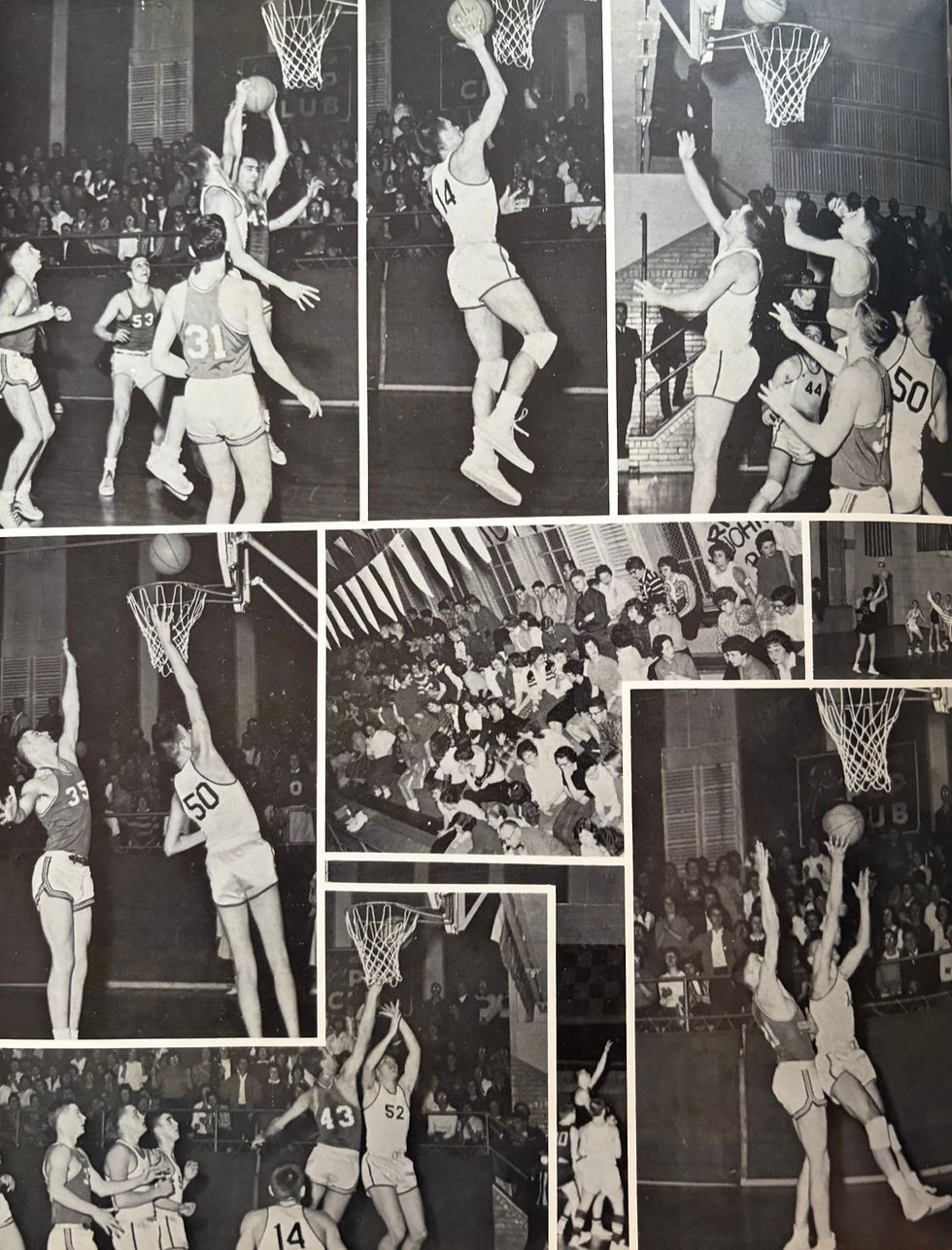 Huron Basketball Action, 1960-61