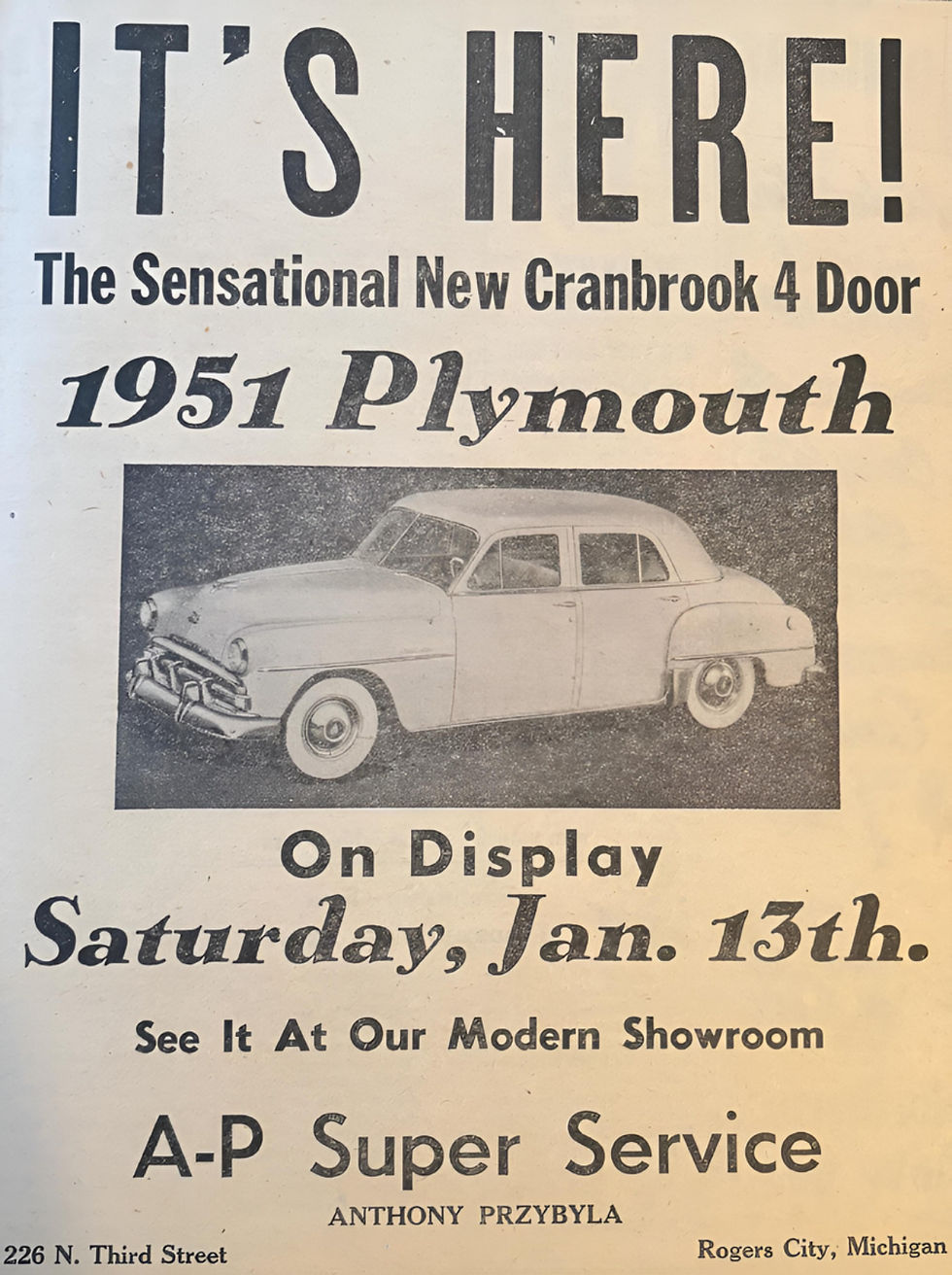 A-P Super Service Ad, 1951