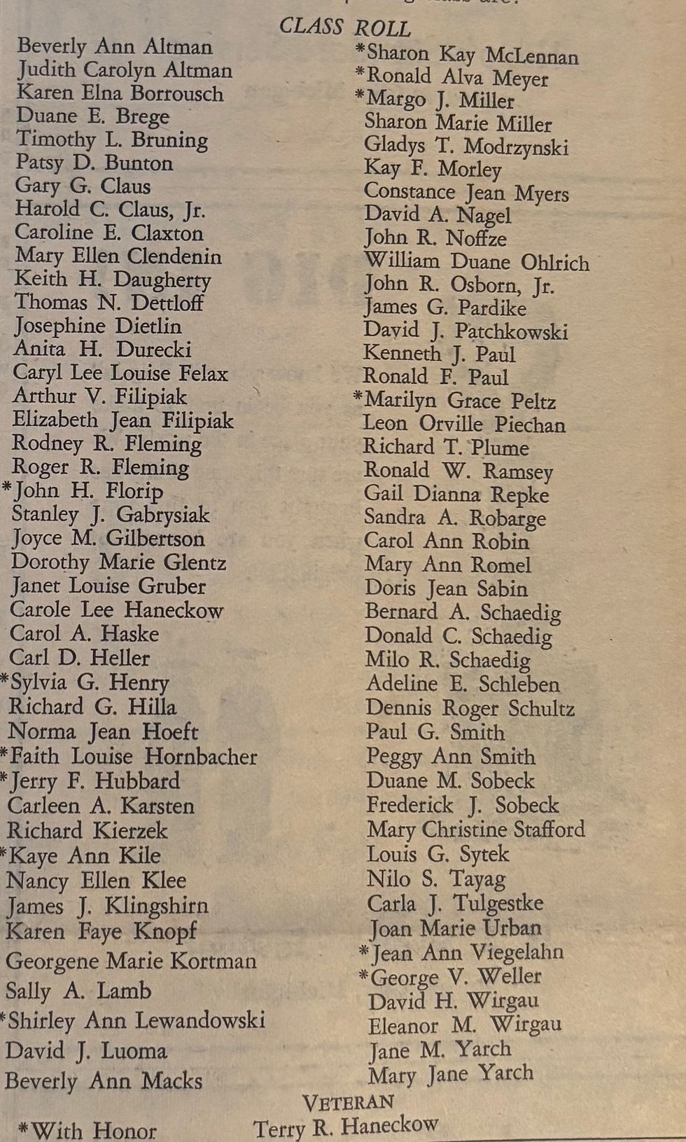 Class of 1960