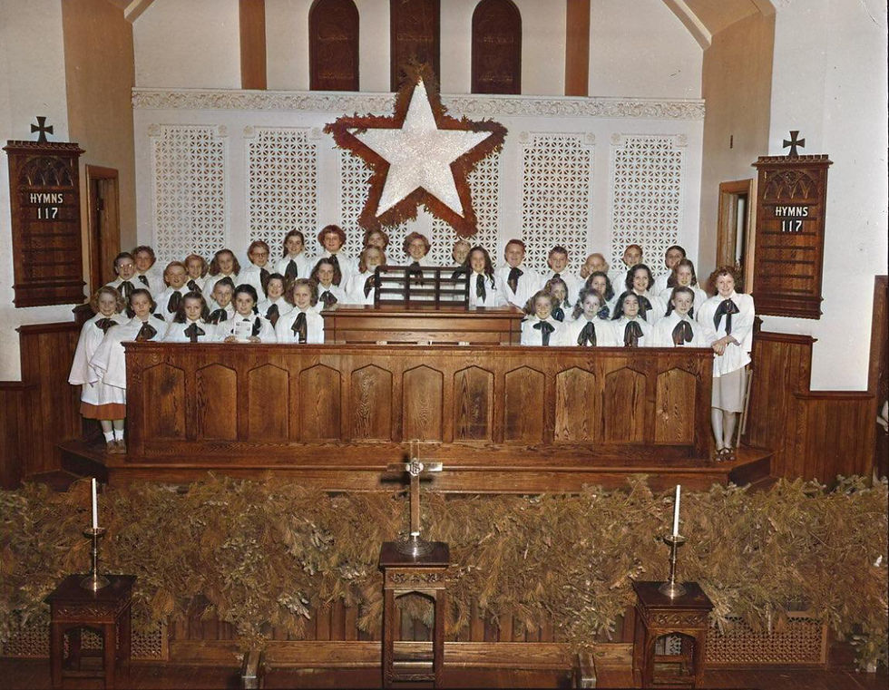 Westminster Christmas Choir, 1949