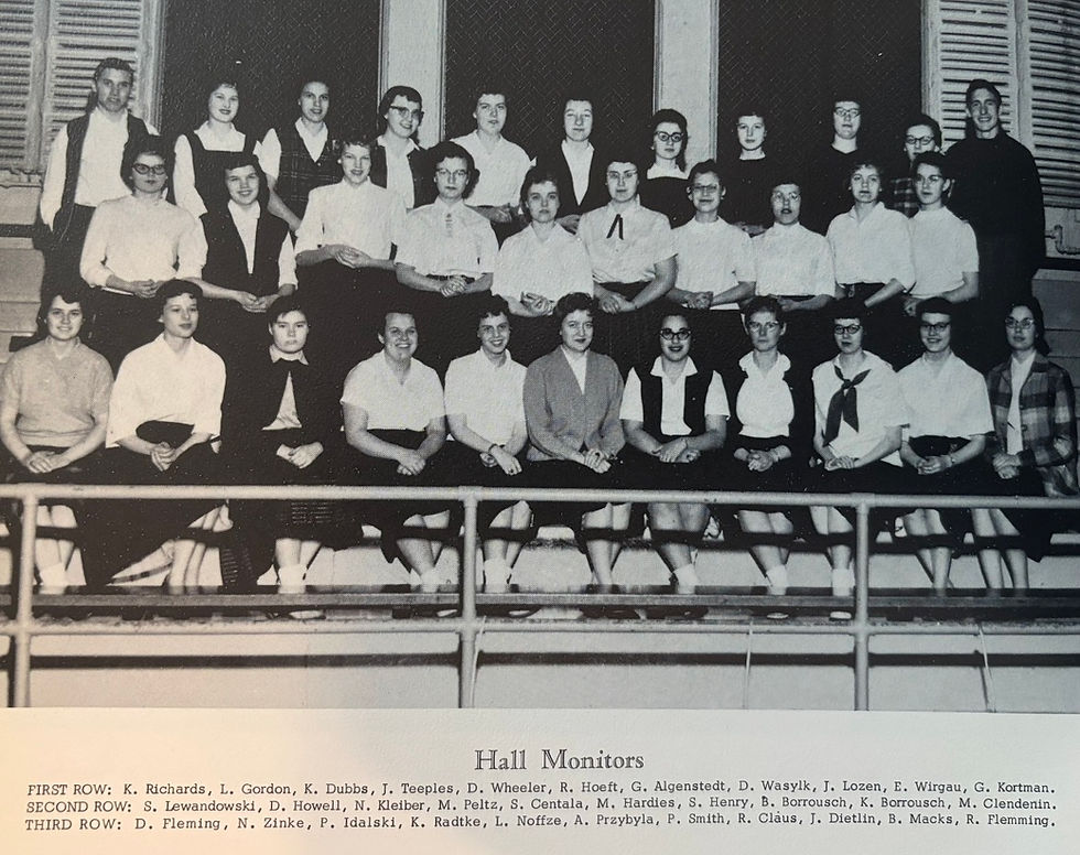 Rogers City High School Hall Monitors, 1958-59