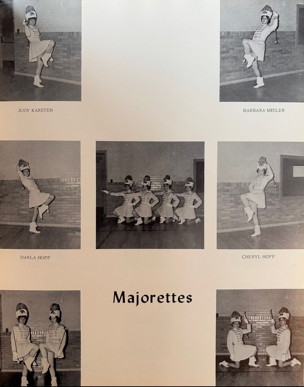 Rogers City High School Majorettes, 1960-61