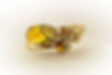 Amber and Diamond in Yellow gold: Hinged Bracelet