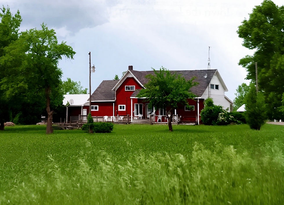 The homestead of George Grambau was among the welcoming families offering shelter for the night.