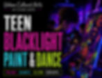 Teen Blacklight Paint Party
